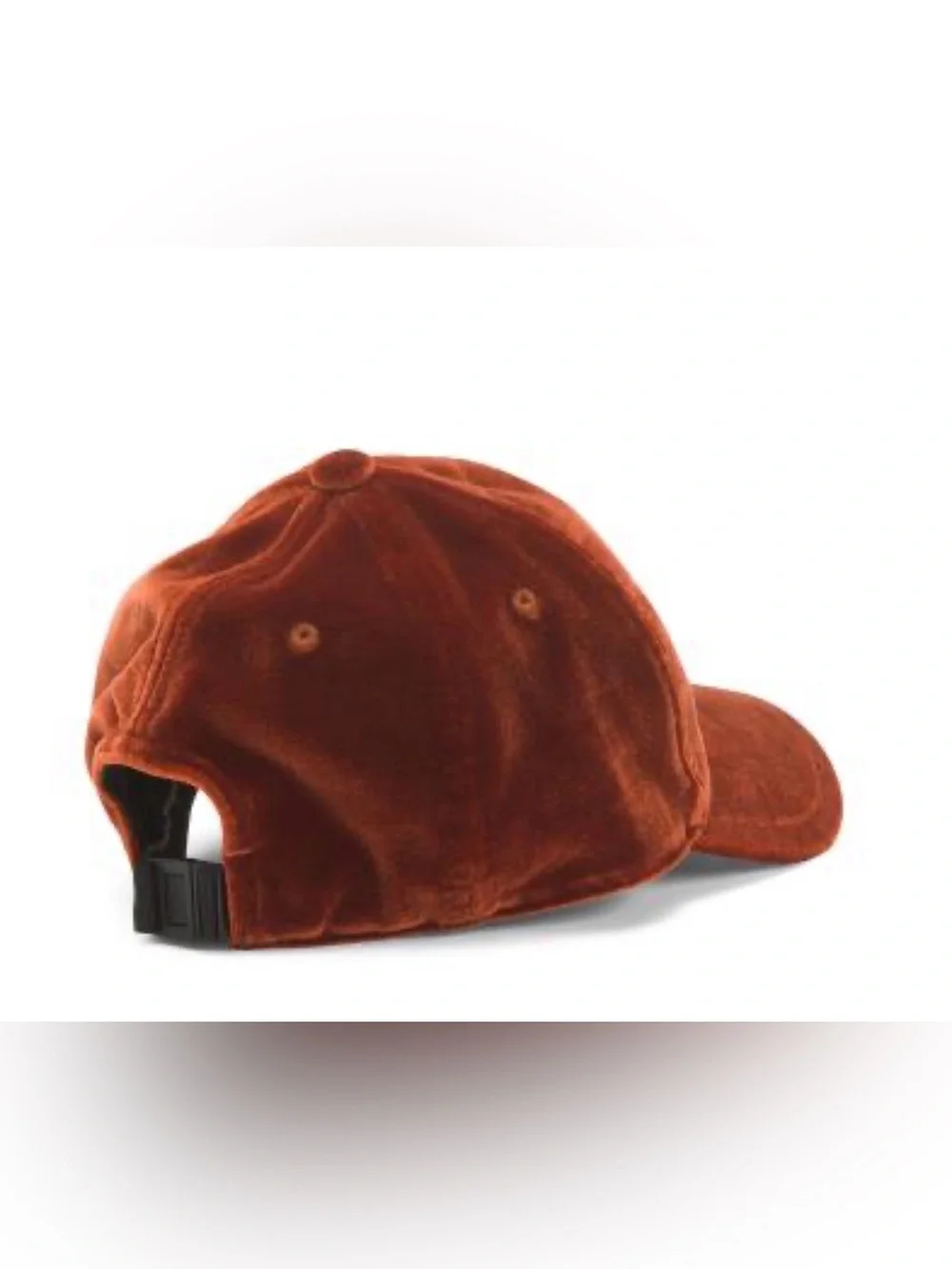 Rag & Bone Velvet Addison Baseball Cap Sunset Rust